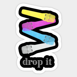 Drop the Mic Sticker